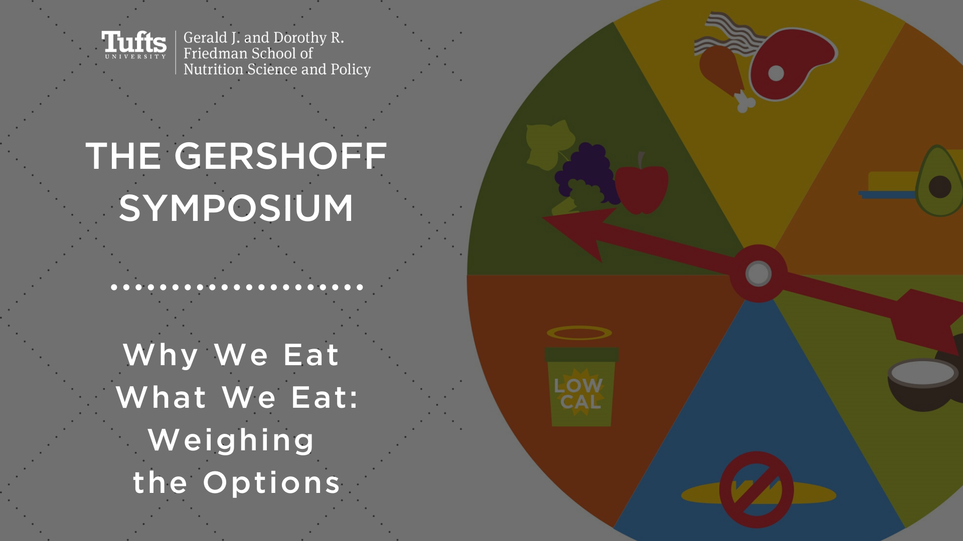 The Gershoff Symposium was titled "Why We Eat What We Eat: Weighing the Options"